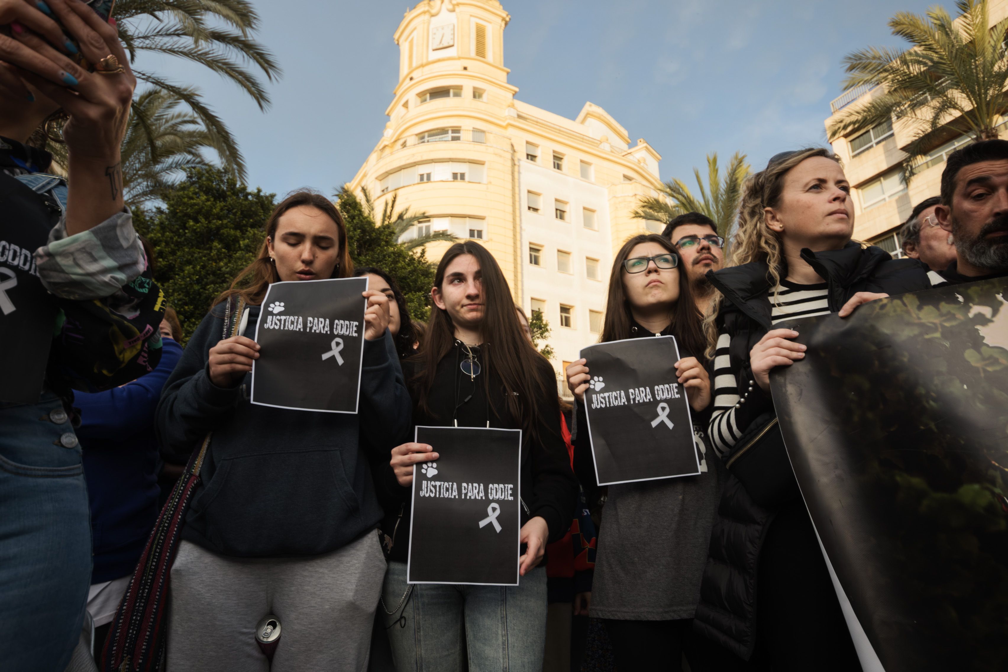 Concentración animalista "Justicia par Oddie"