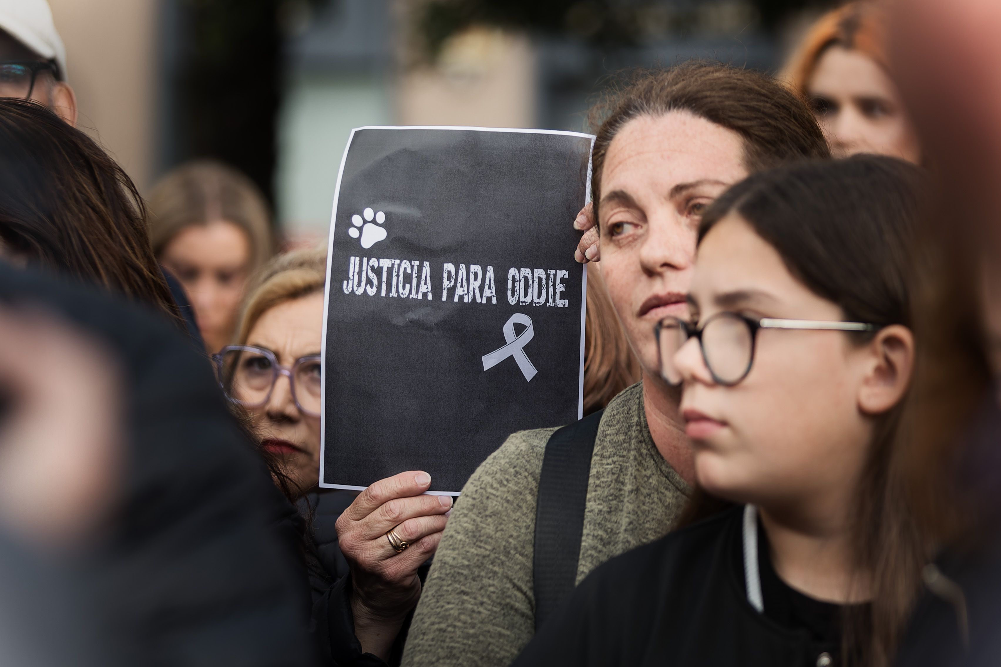 Concentración animalista "Justicia par Oddie"