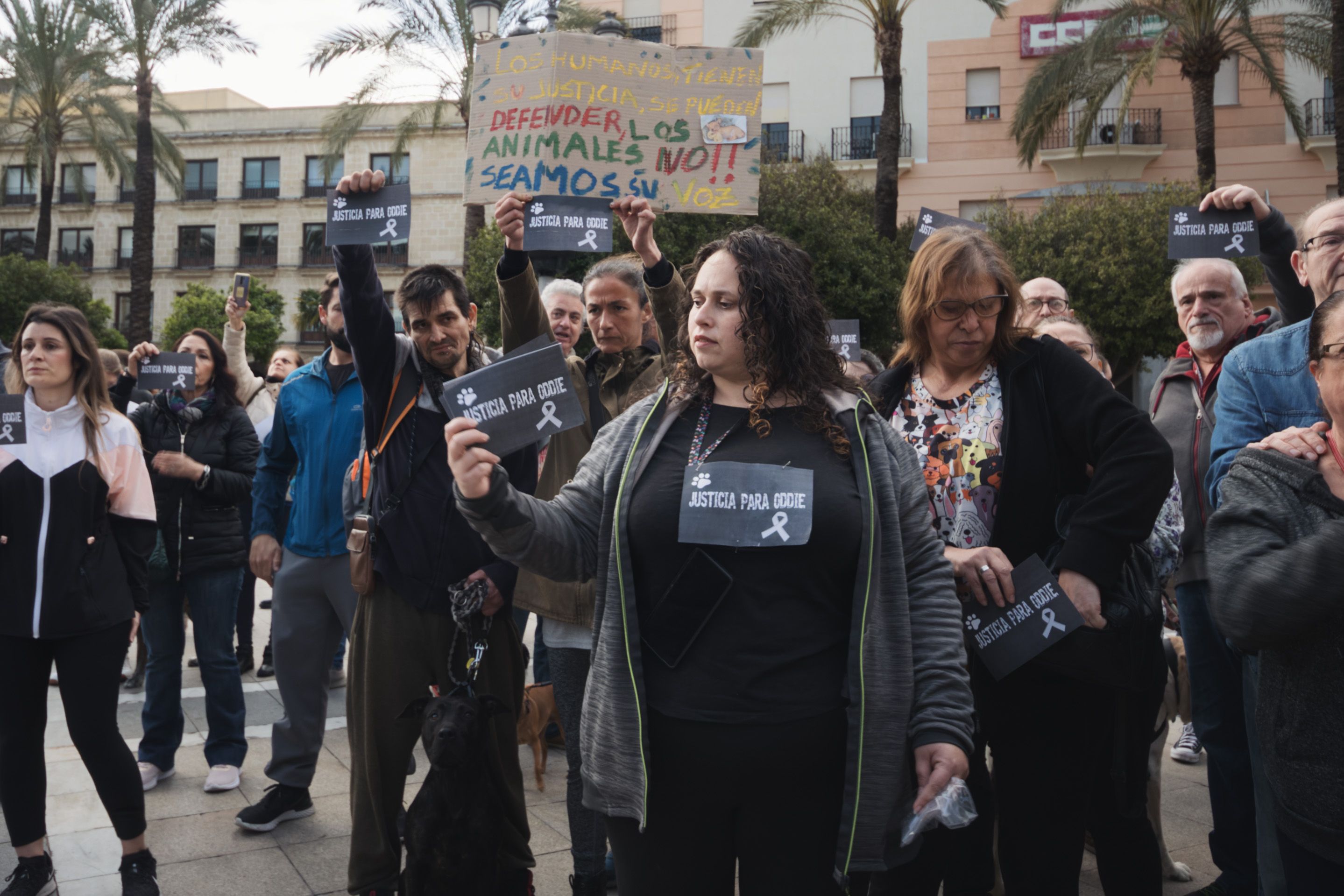 Concentración animalista "Justicia par Oddie"
