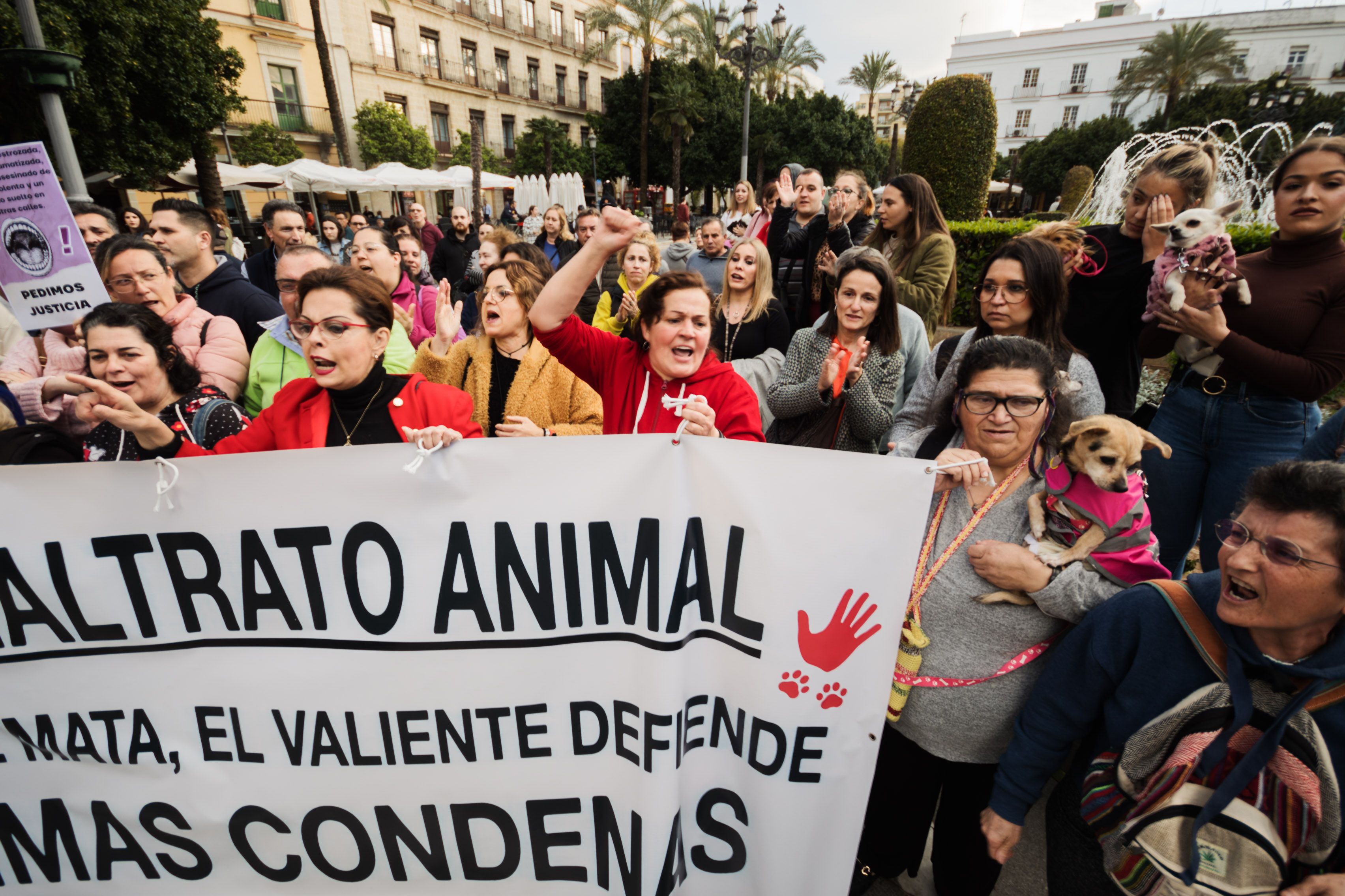 Concentración animalista "Justicia par Oddie"