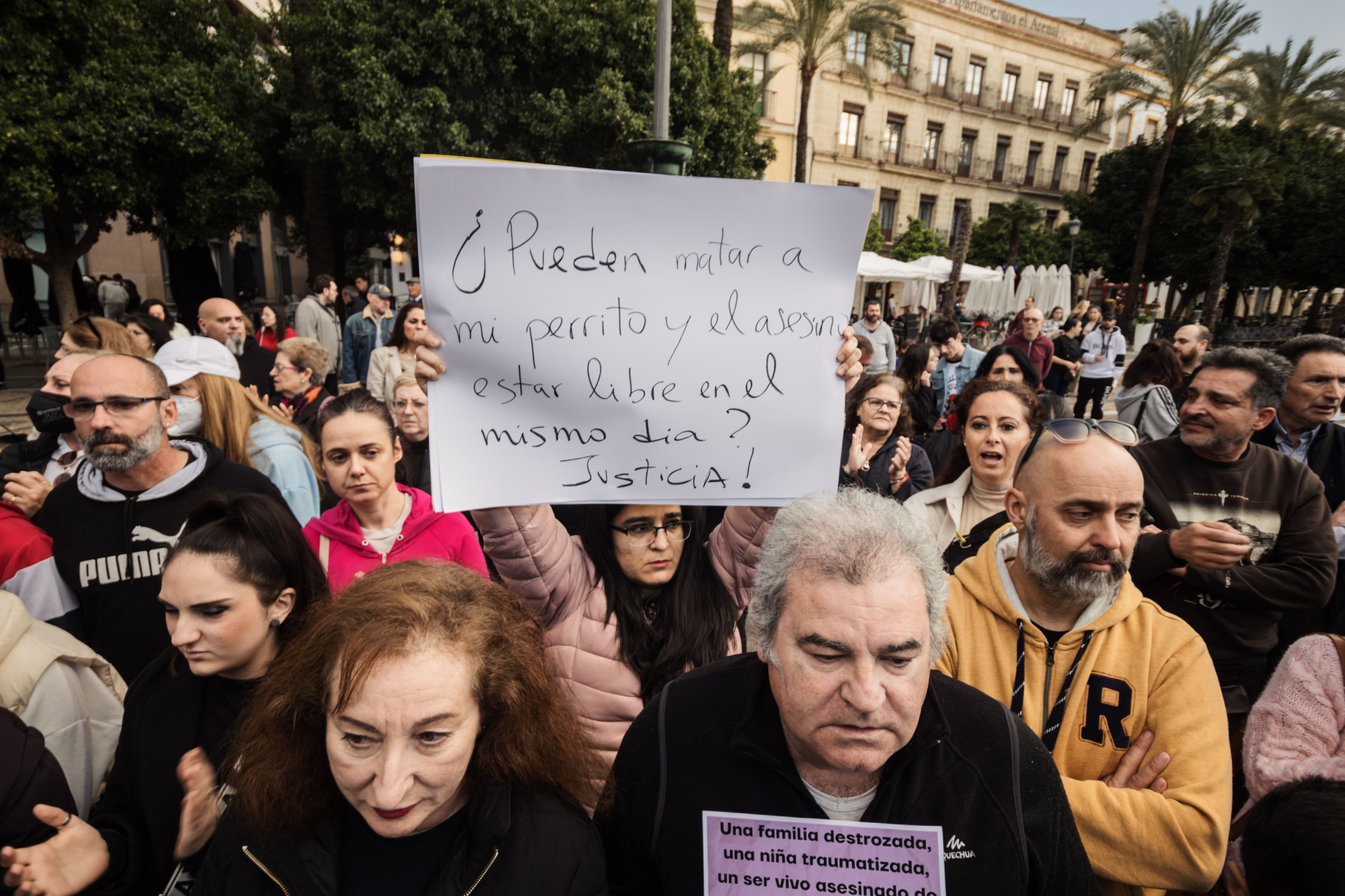 Concentración animalista "Justicia par Oddie"