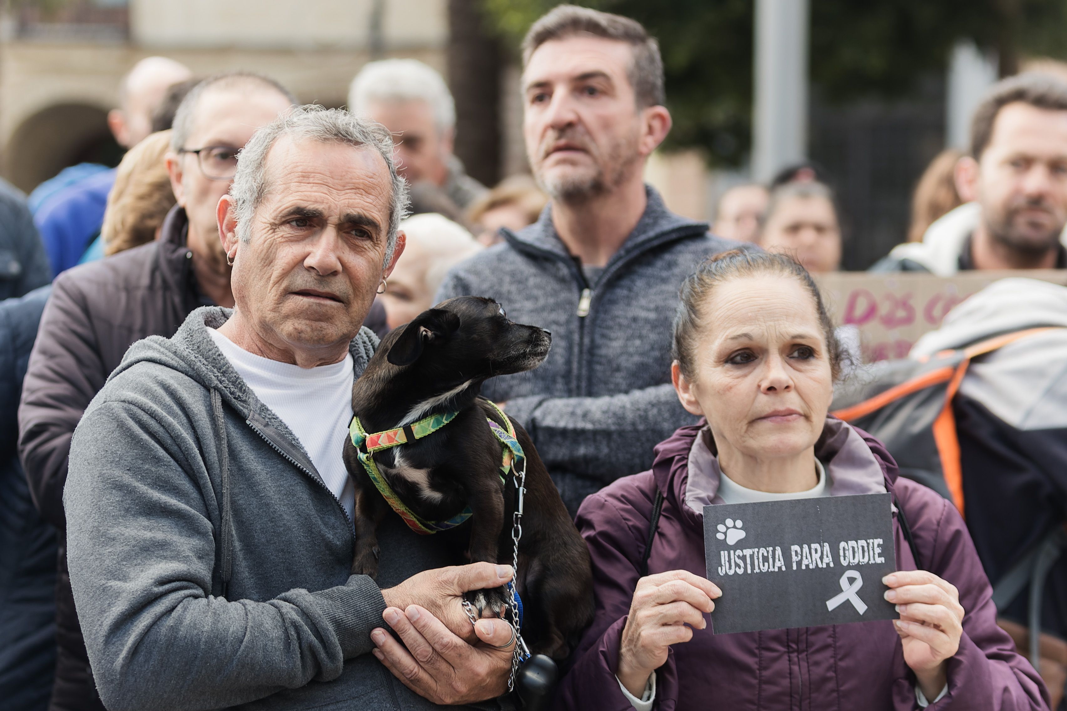 Concentración animalista "Justicia par Oddie"