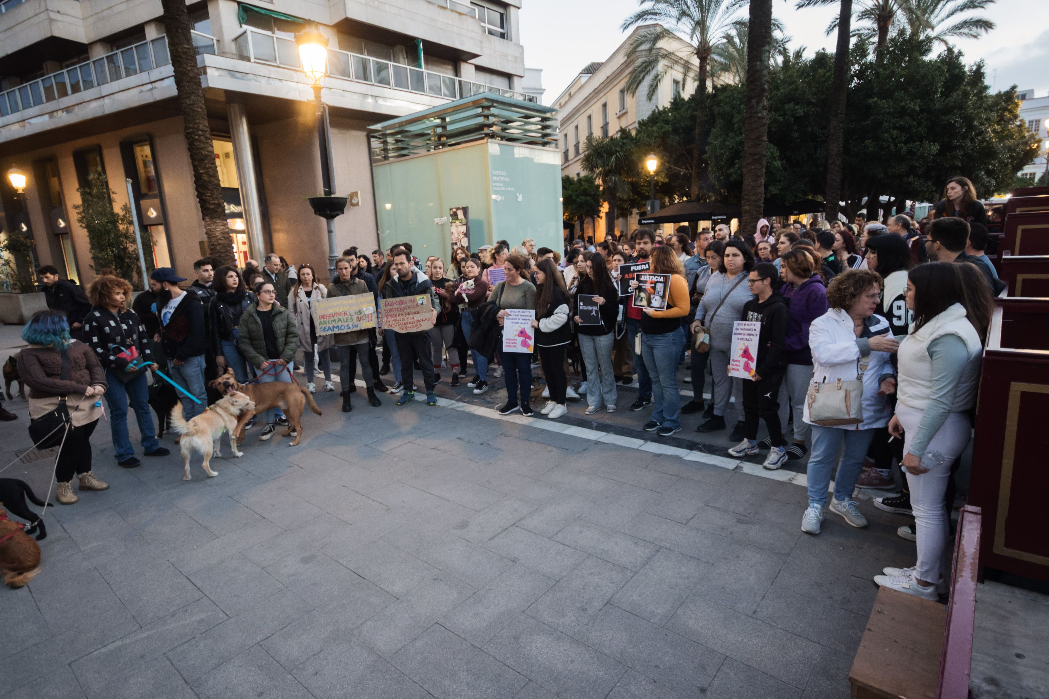 Concentración animalista "Justicia par Oddie"