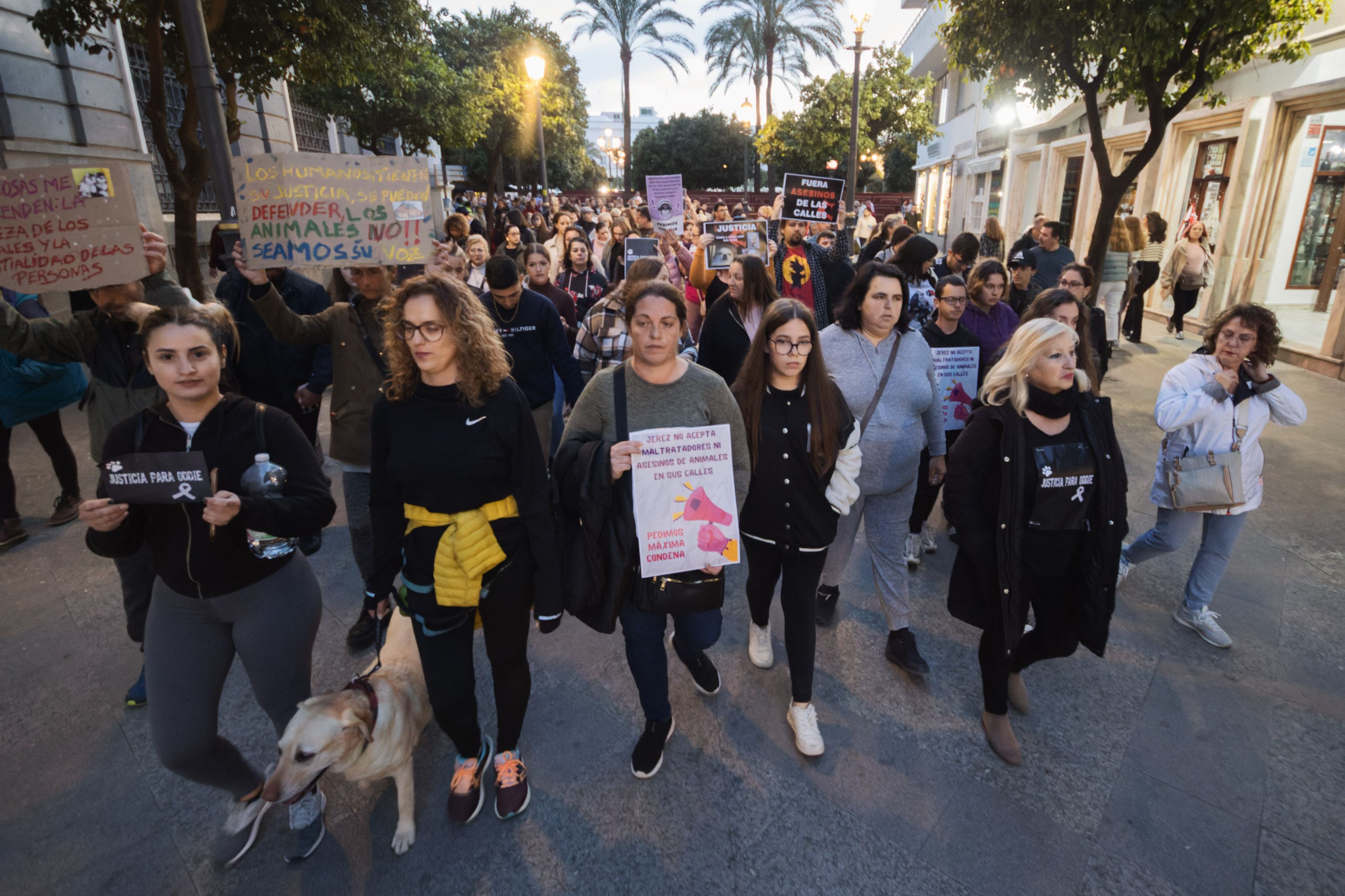 Concentración animalista "Justicia par Oddie"