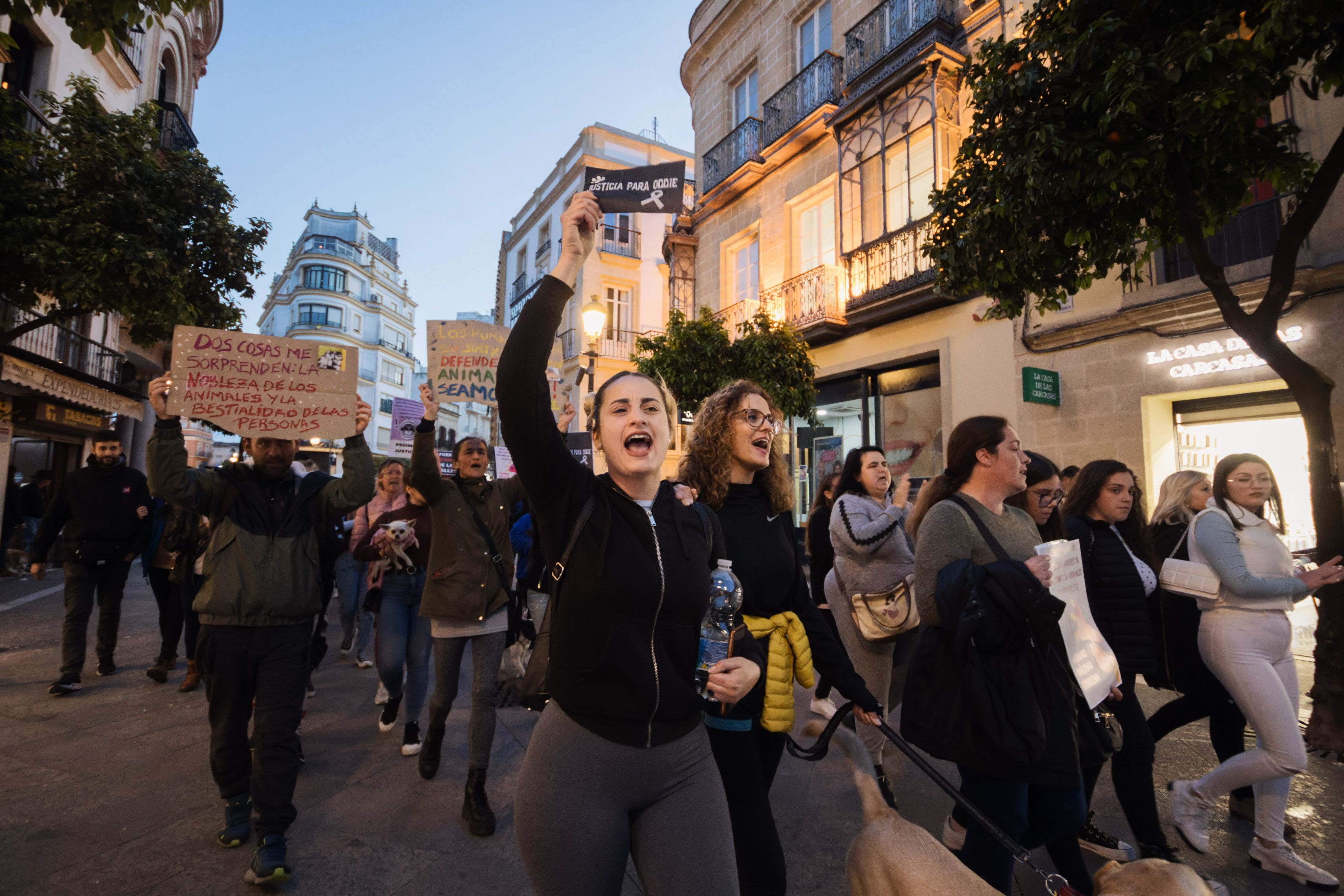 Concentración animalista "Justicia par Oddie"