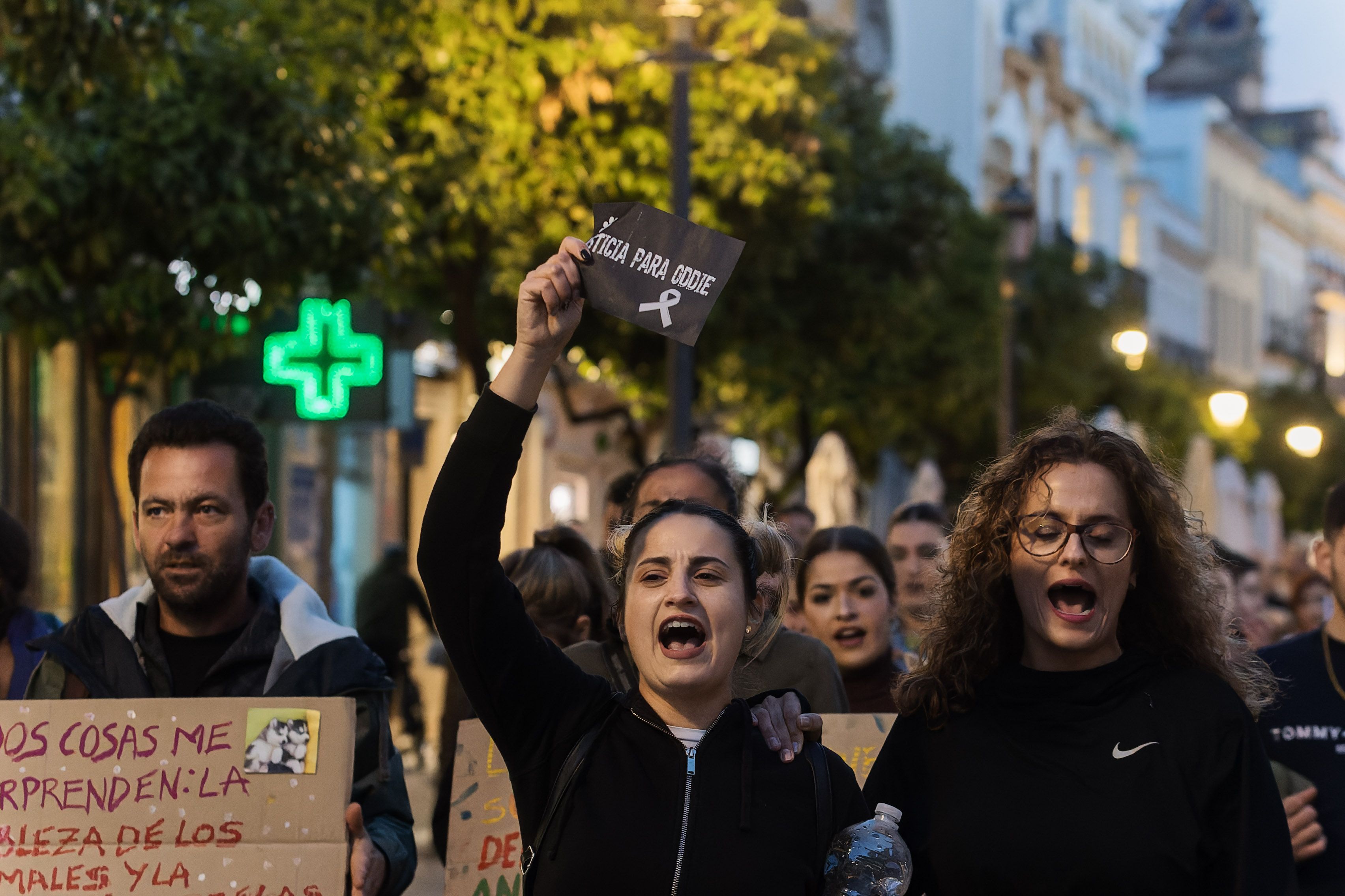 Concentración animalista "Justicia par Oddie"