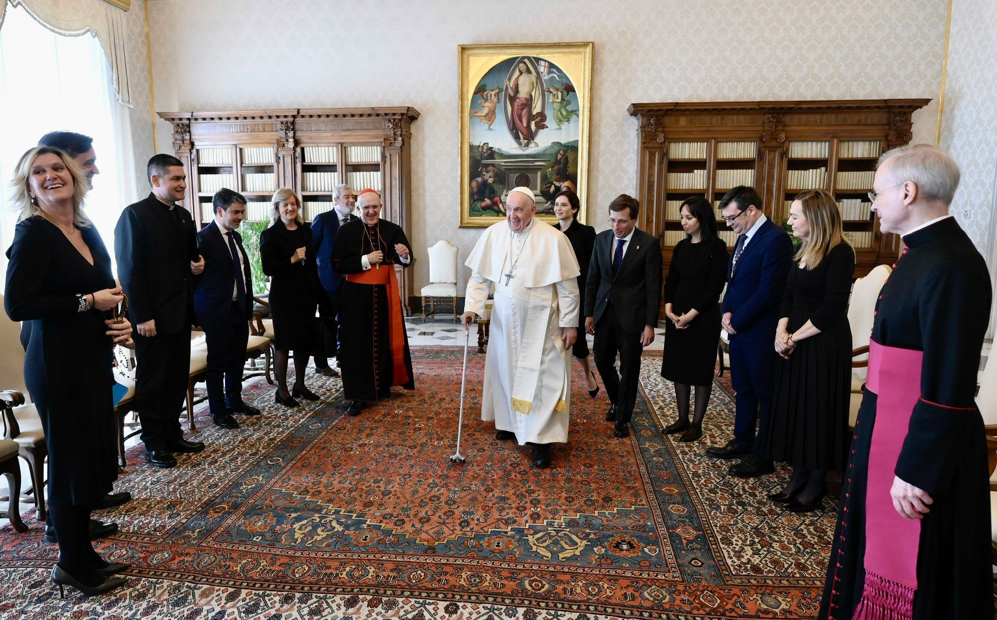 El Papa ante la visita de Almeida y Ayuso.