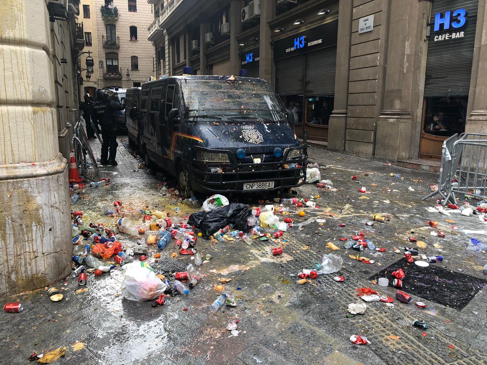 Disturbios en Barcelona tras la sentencia del 'procés'. FOTO: JAVIER NEGRE