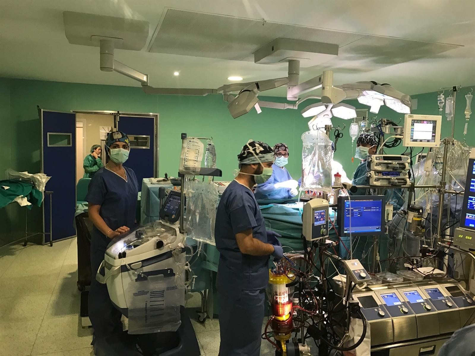 Una intervención quirúrgica en un hospital del SAS en la provincia.