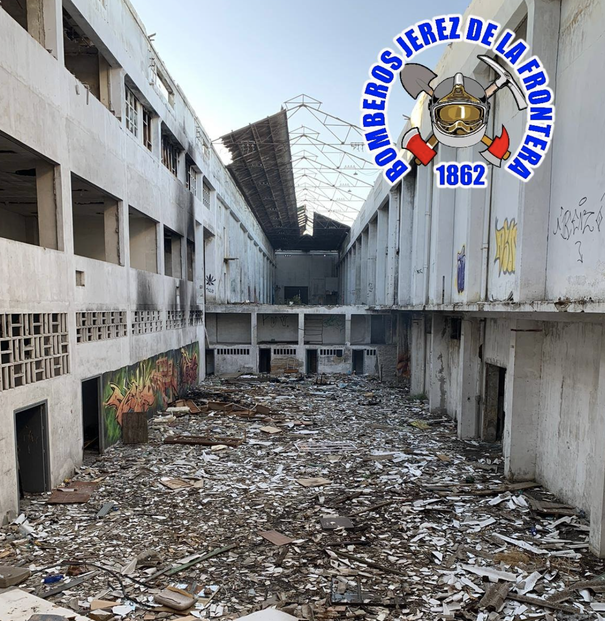 Estado actual del antiguo complejo de Jerez Industrial. 