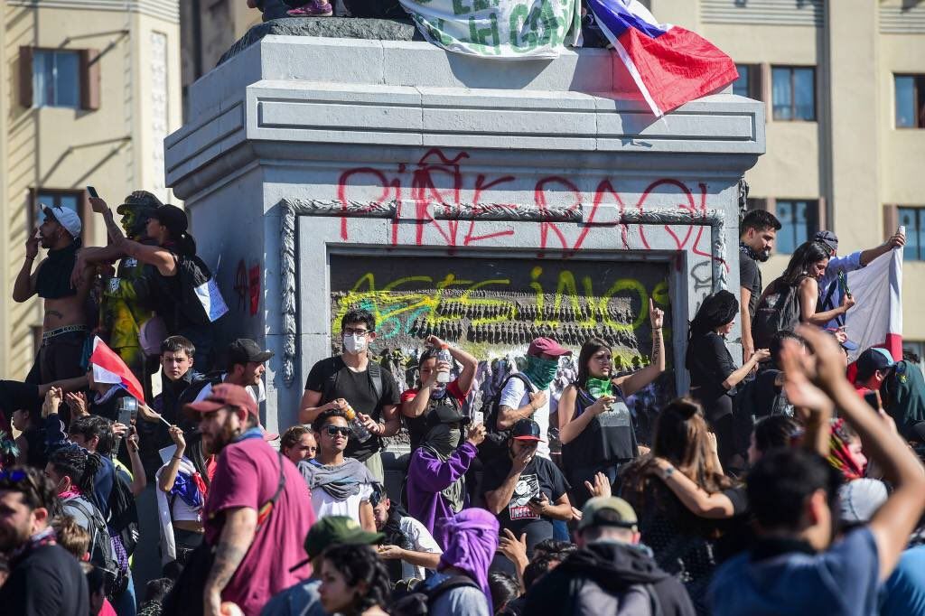 Protestas en Chile. FOTO: Agustín Laje
