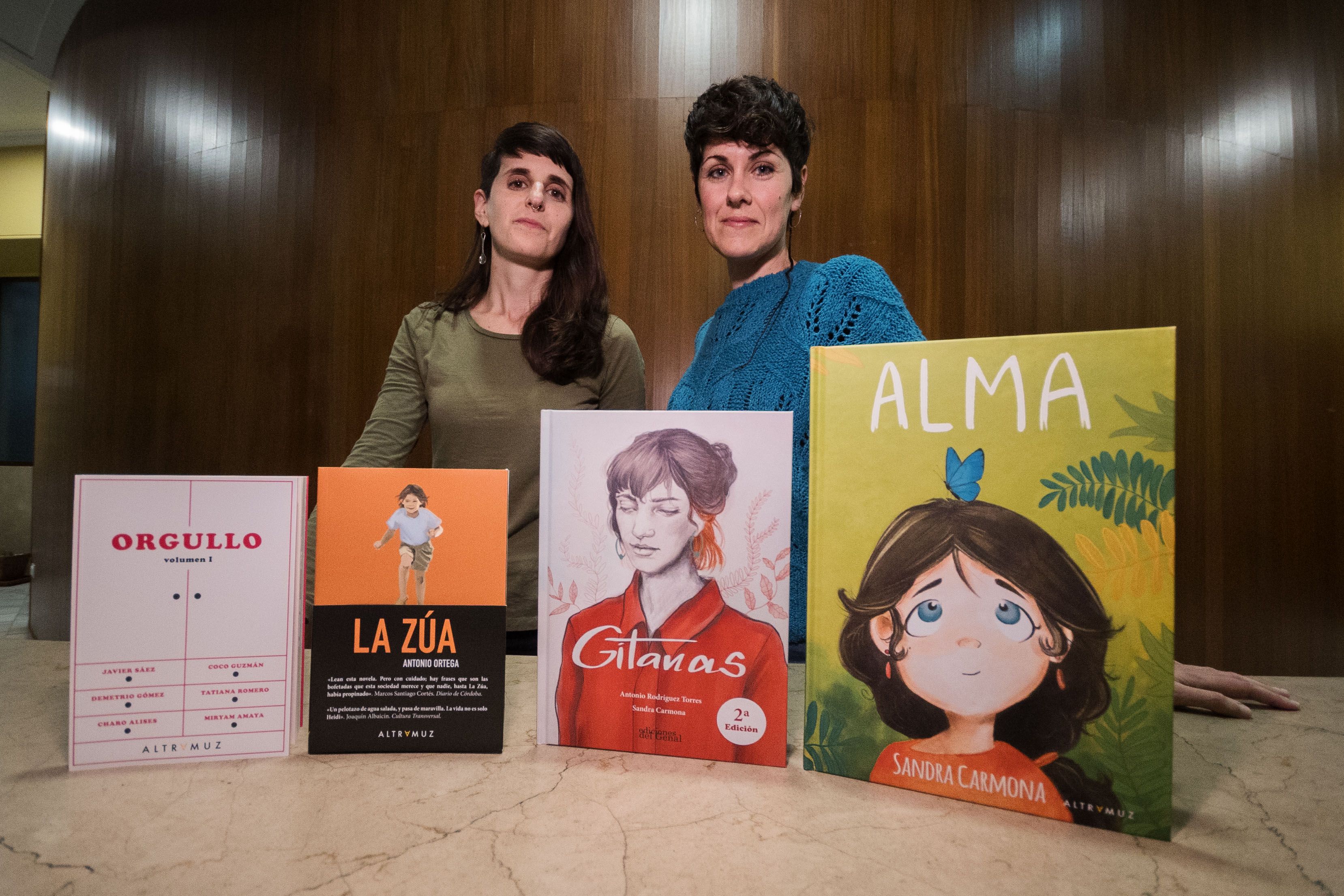 Las malagueñas Tamara Gámez y Sandra Carmona, creadoras de la editorial Altramuz. 