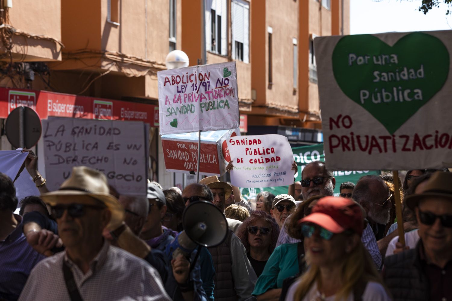 Imagen de archivo de la manifestación en defensa de la Sanidad Pública celebrada en toda Andalucía.