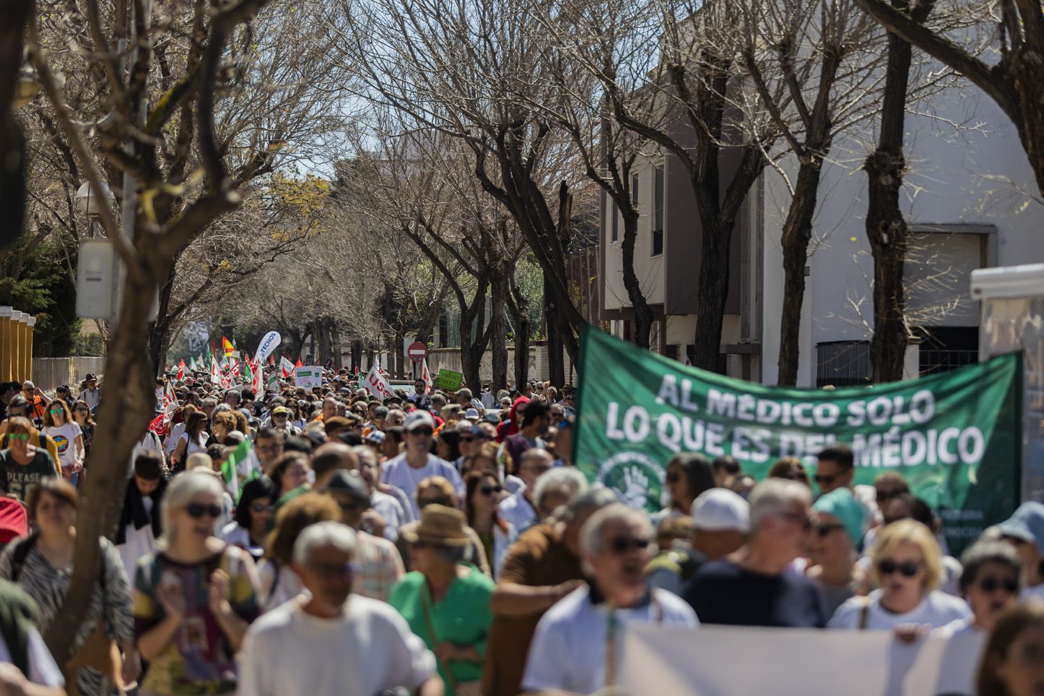 Imagen de una manifestación en defensa de la Sanidad Pública en Cádiz.