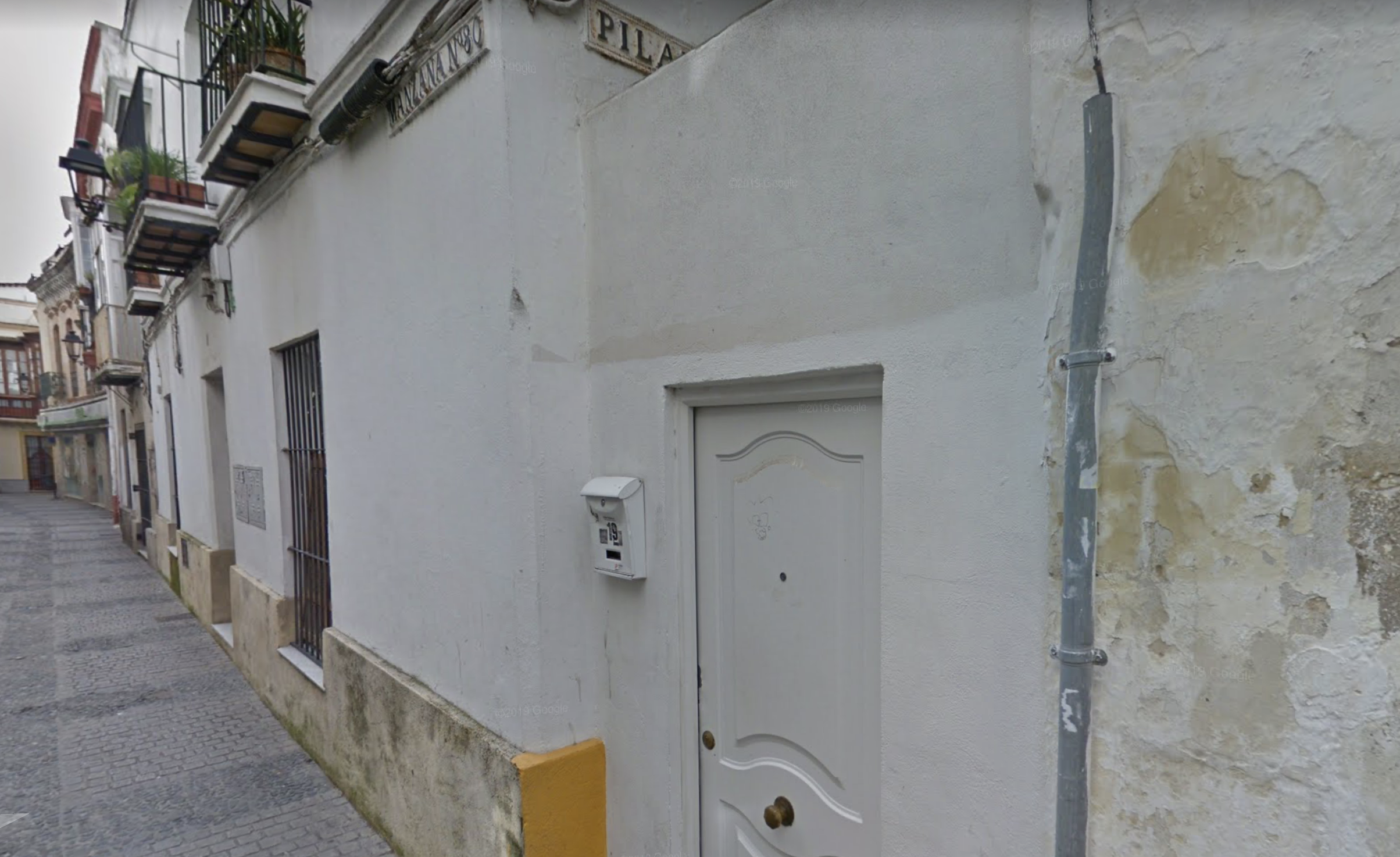 Calle Pilar, cerrada al tránsito peatonal desde hace más de 15 años. FOTO: GOOGLE MAPS