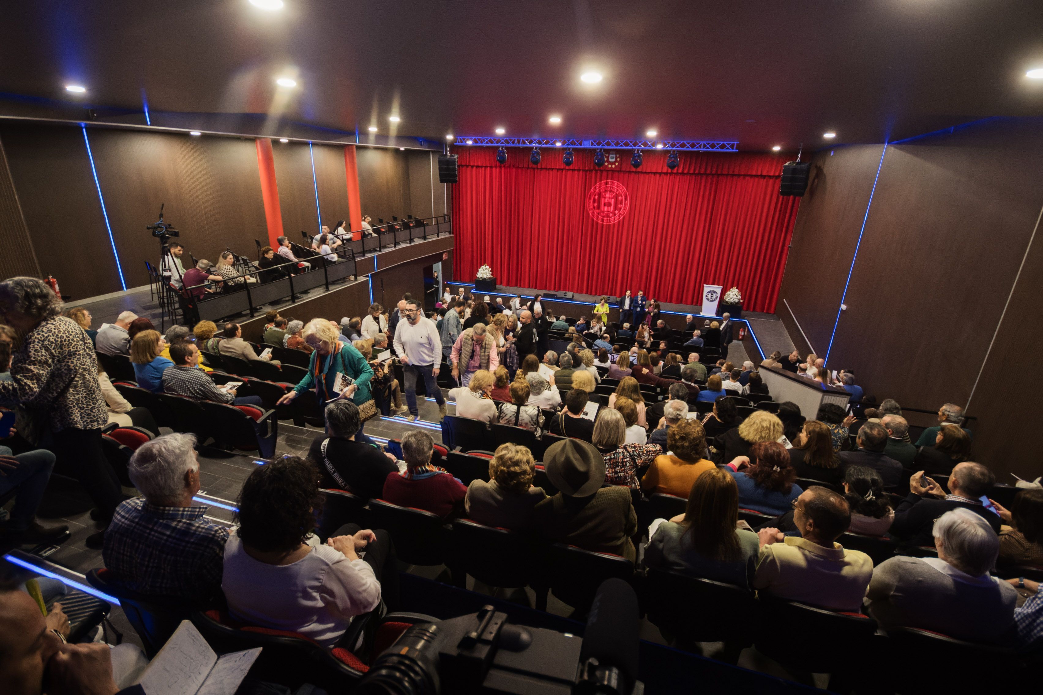 Vista del interior del teatro José Manuel Valderas García de Trebujena.