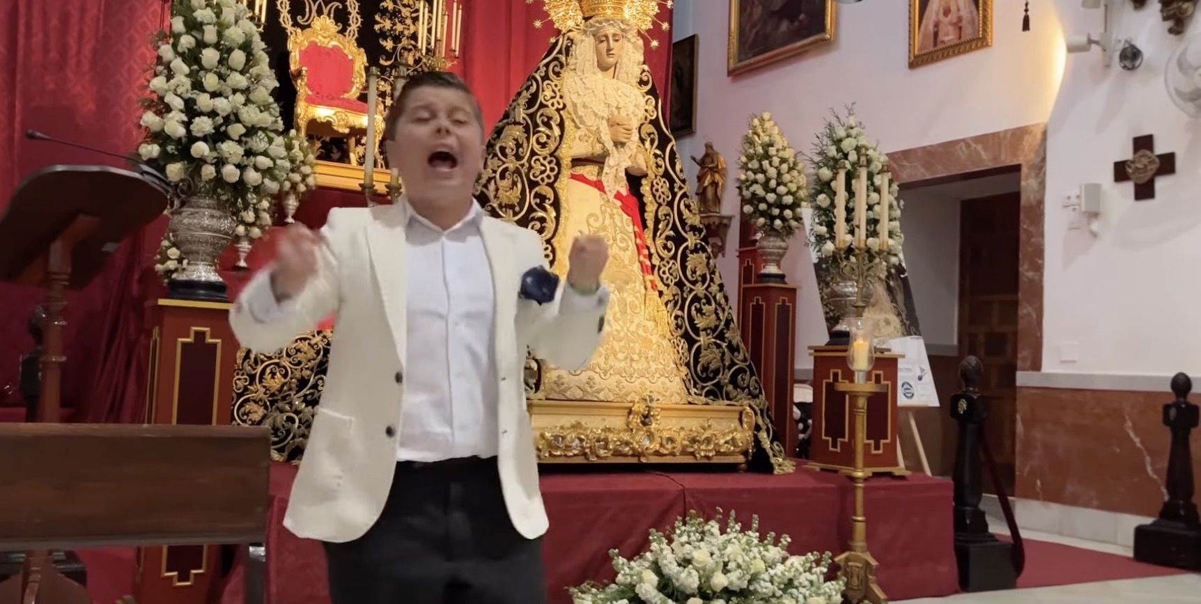 Manuel Monje (chico), mejor saetero infantil de la Hermandad de la Soledad en la Semana Santa de 2023