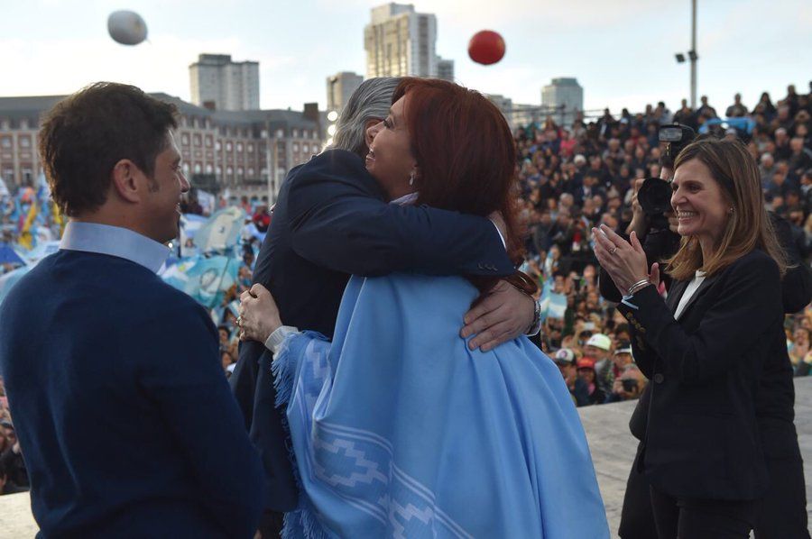 Kirchner, tras la victoria.