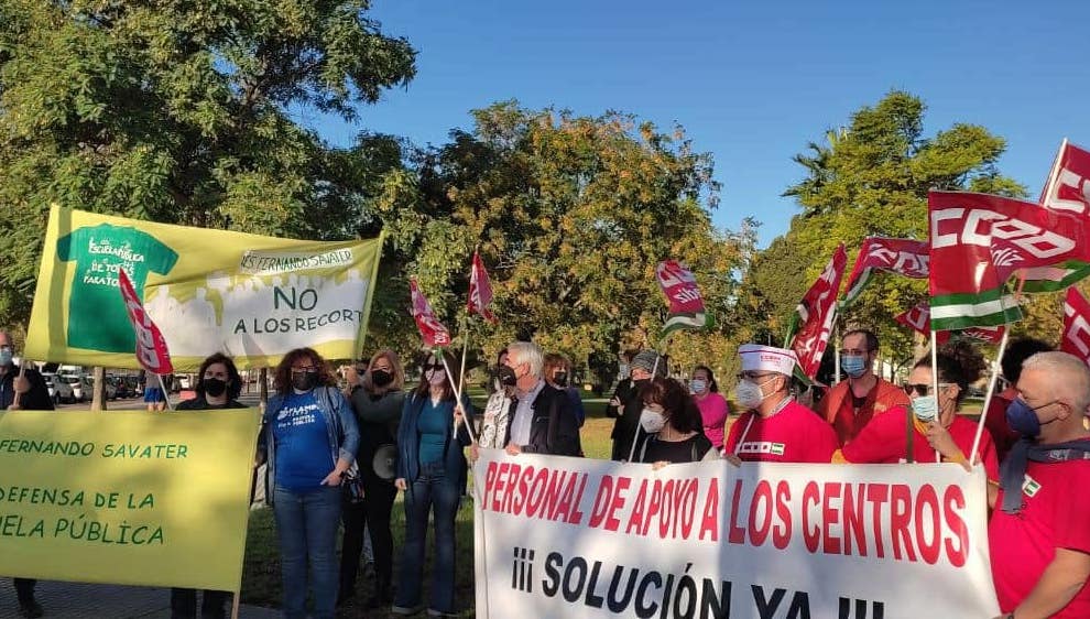 Protesta del colectivo PTIS, en una imagen de archivo. 