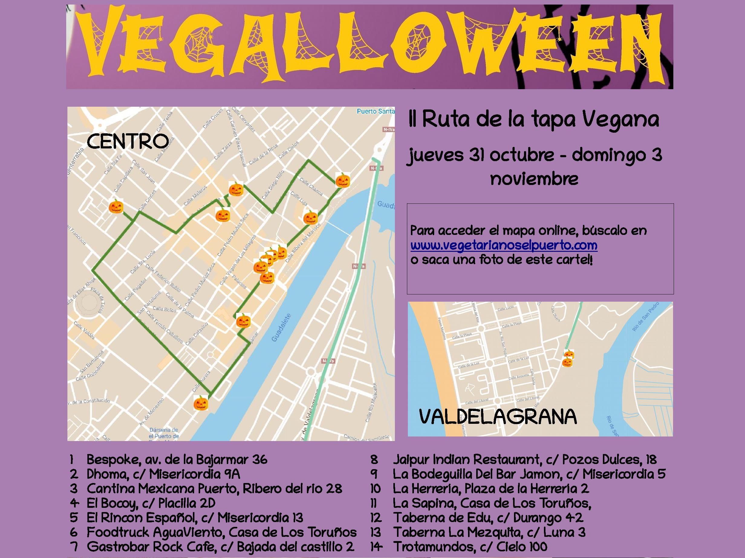 Cartel de la 2ª Ruta de la Tapa Vegana.