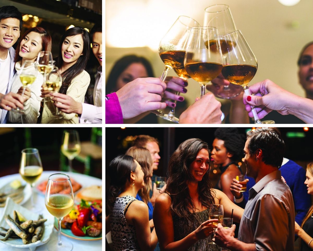 Una imagen promocional clásica de la Sherry Week.