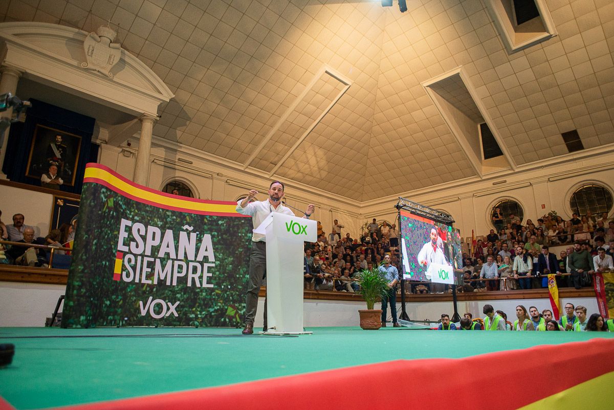 Mitin de Abascal en Jerez, en la pasada campaña electoral. FOTO: MANU GARCÍA