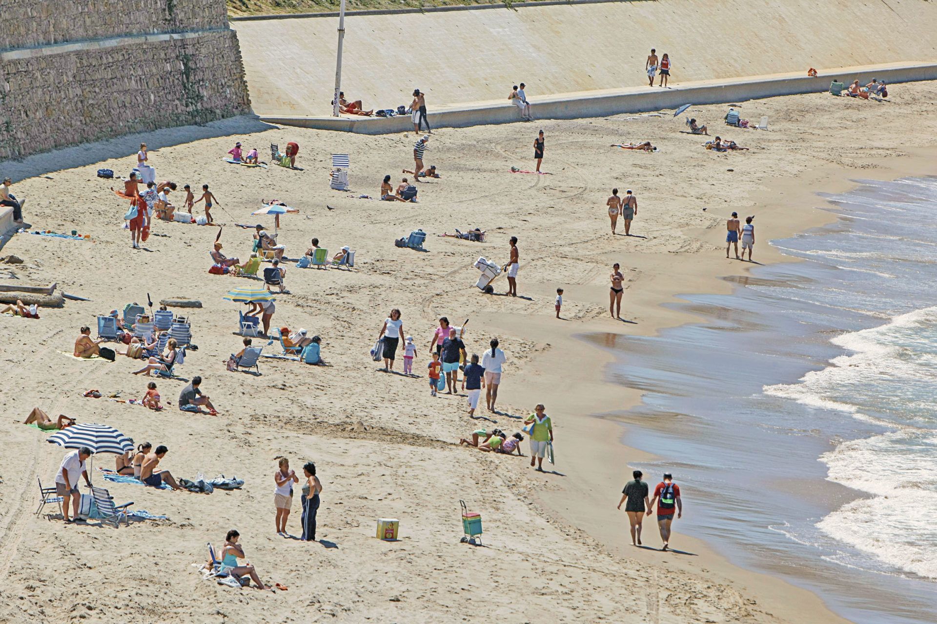 La playa de Santa María de Cádiz. 