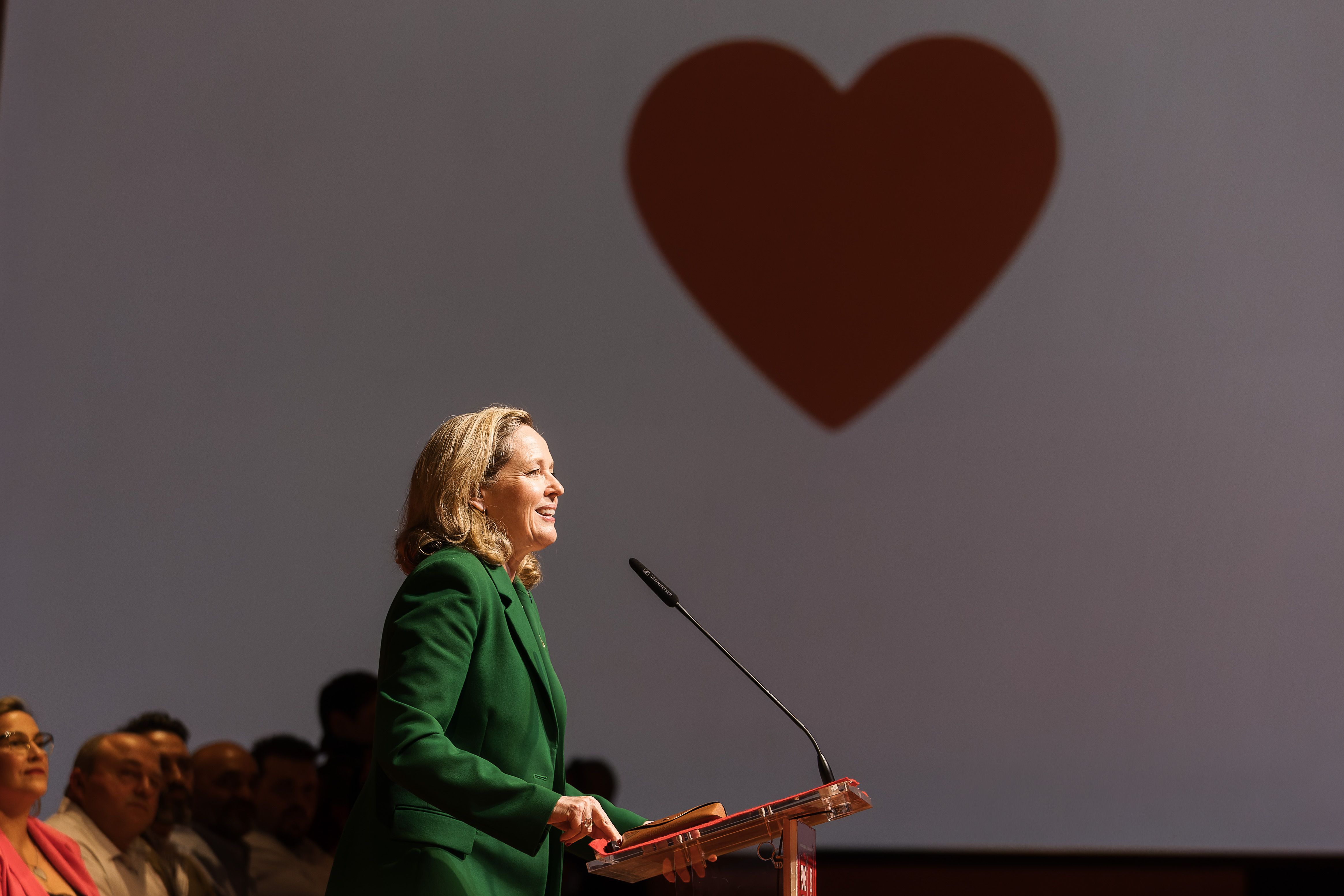 Nadia Calviño en la campaña de las últimas elecciones municipales en Cádiz.