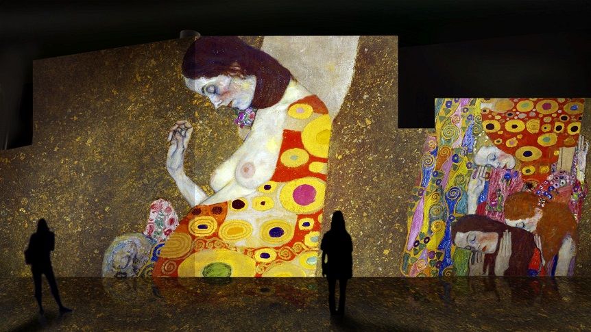 Una parte de la muestra 'El Oro de Klimt'.