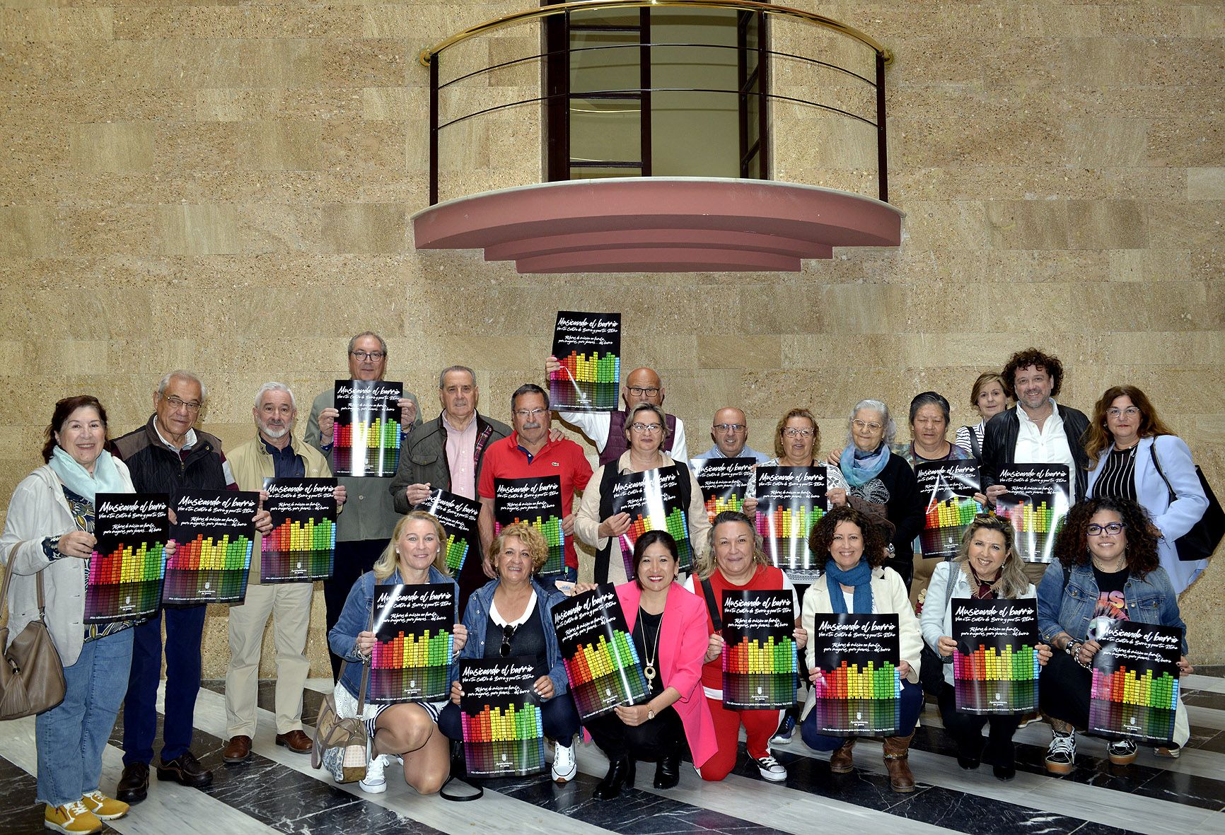 ‘Musicando el barrio’, una propuesta municipal de participación social en los distritos de Jerez. En la imagen, la presentación del programa.