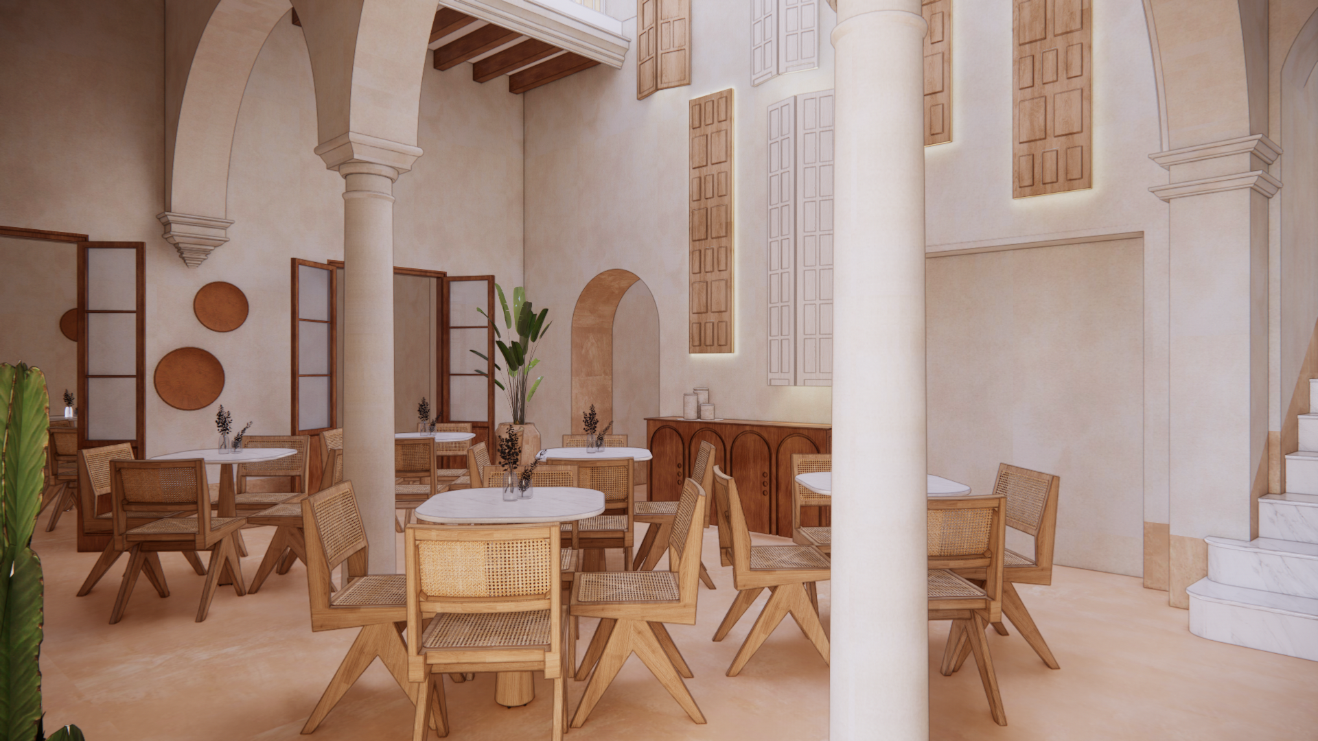 Interior del nuevo hotel.