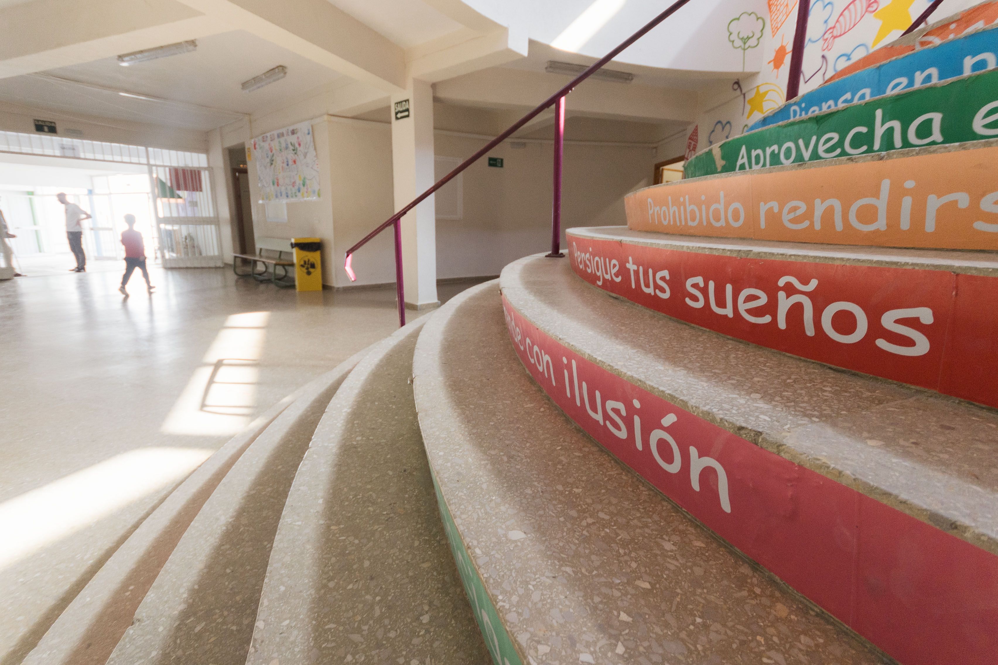 Interior del CEIP Elio Antonio de Nebrija, uno de los colegios públicos que estará en obras en Jerez.