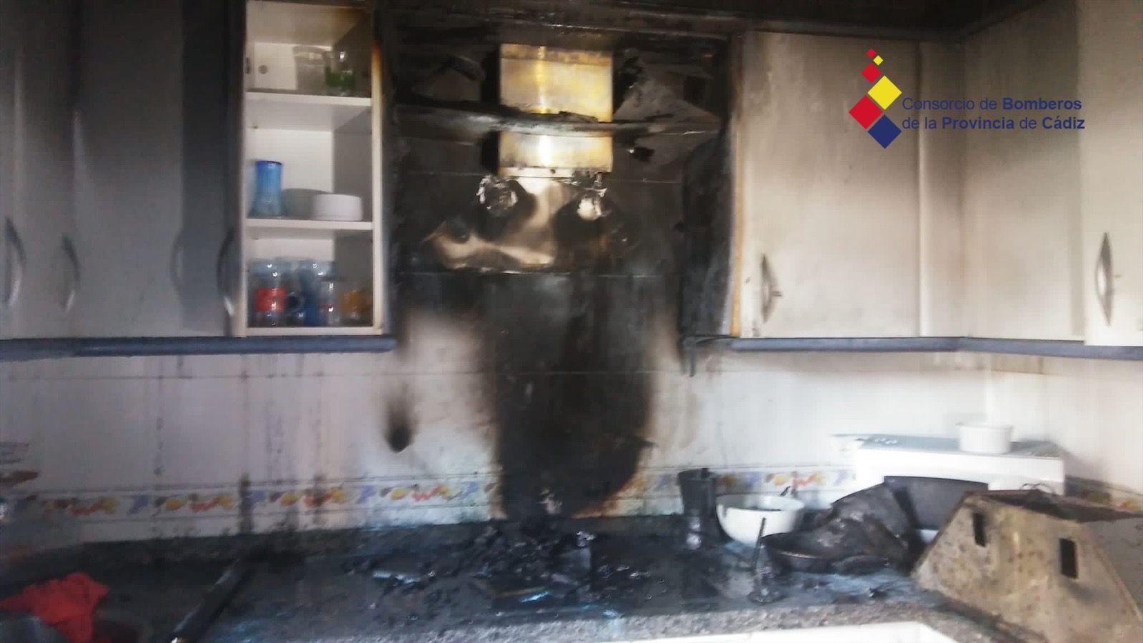 Incendio en una cocina de Las Torres.