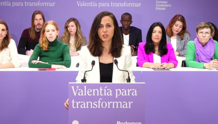 La líder de Podemos, Ione Belarra.