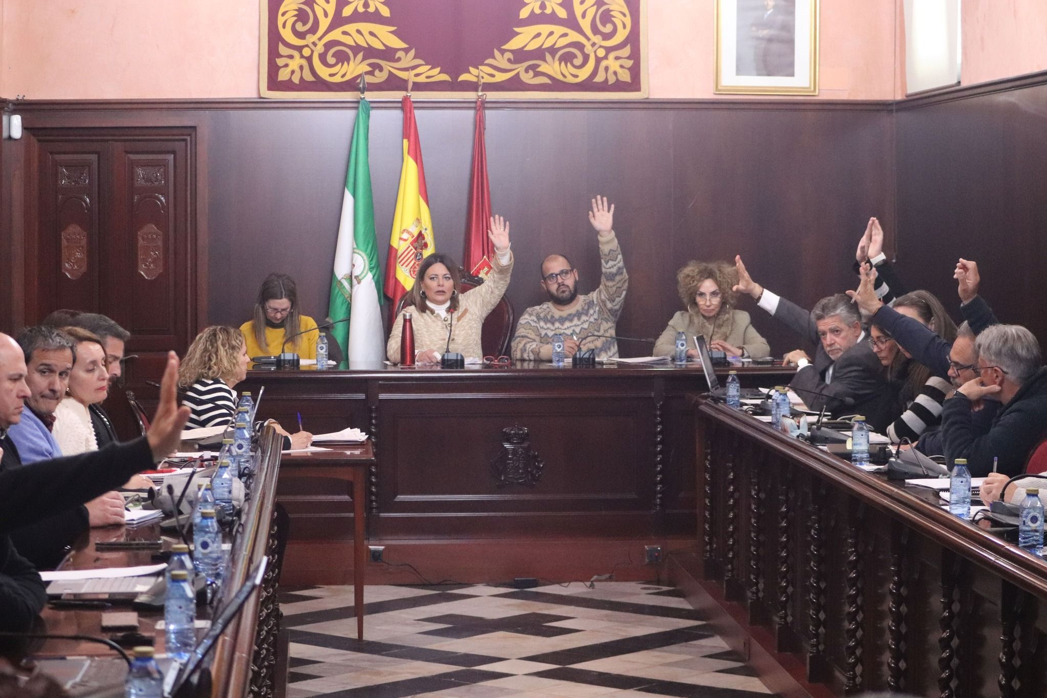 Trabajadores del Ayuntamiento de Puerto Real que implementa el protocolo contra el acoso sexual. 