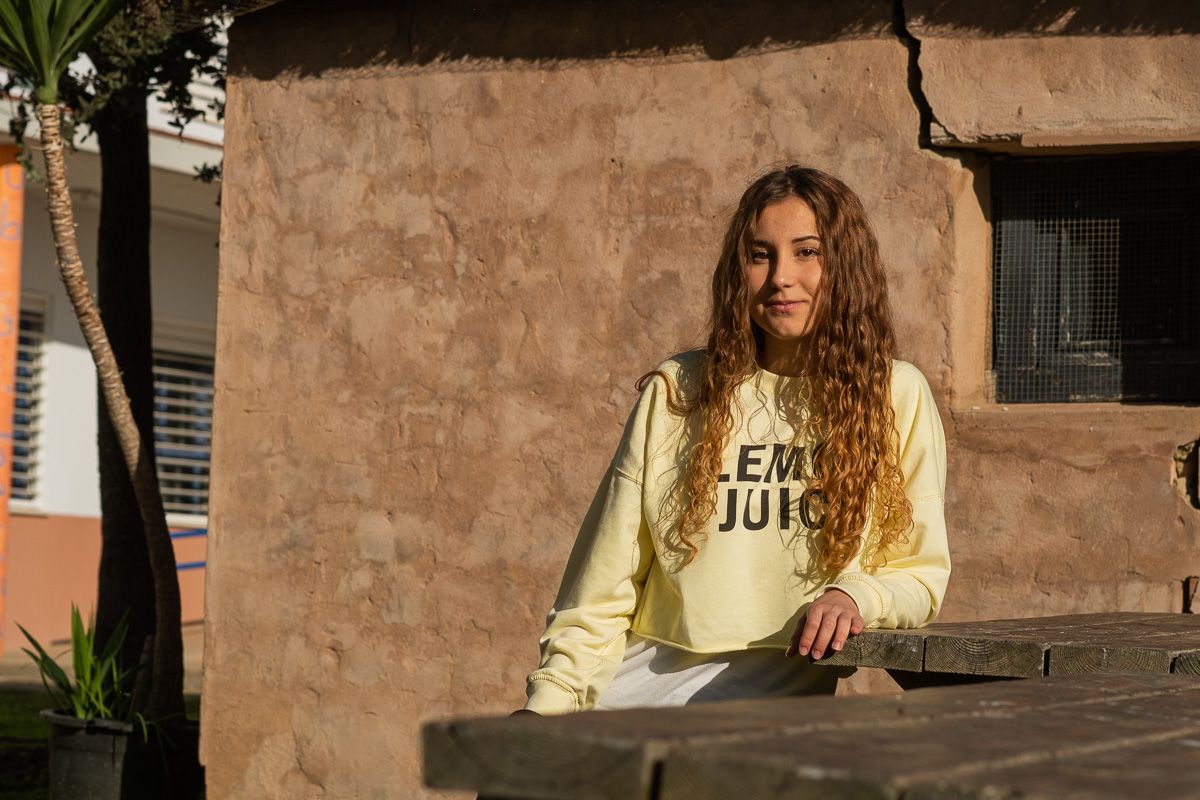 María Macías, Premio Extraordinario de la ESO, en el IES Vega del Guadalete de La Barca. FOTO: MANU GARCÍA