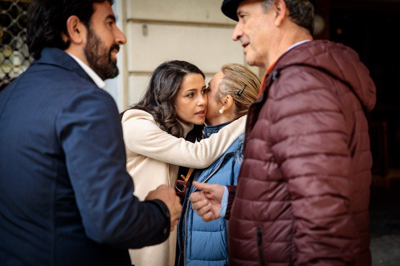 Arrimadas, este pasado 10N, en una imagen de su cuenta de Twitter.