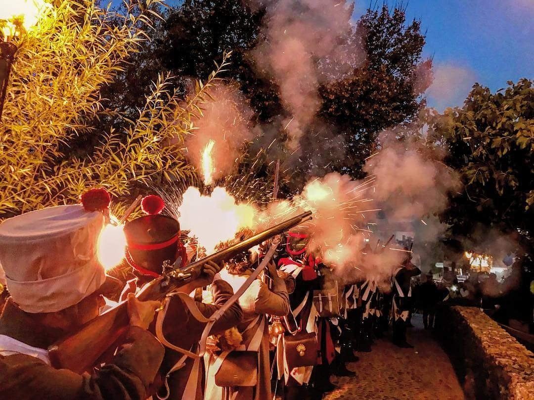 Recreación histórica en El Bosque, en una imagen anterior. FOTO: VICENTE GALINDO