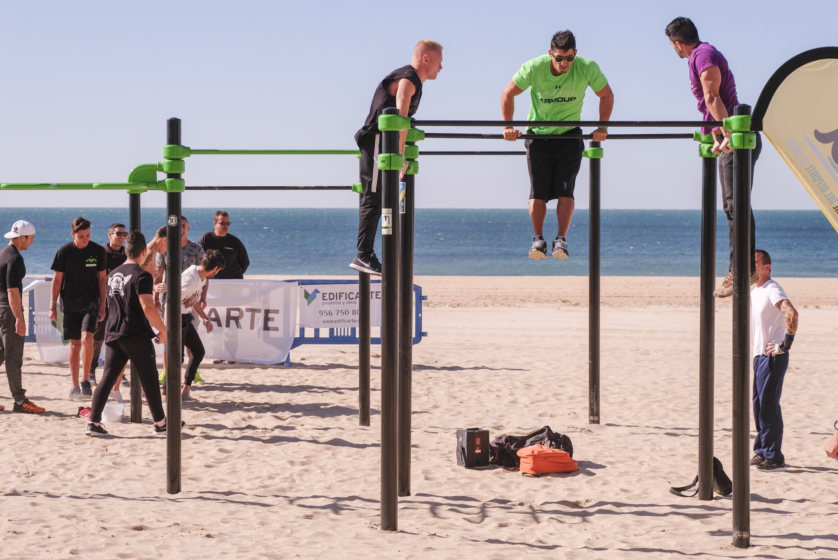 Circuito de calistenia en Cádiz.