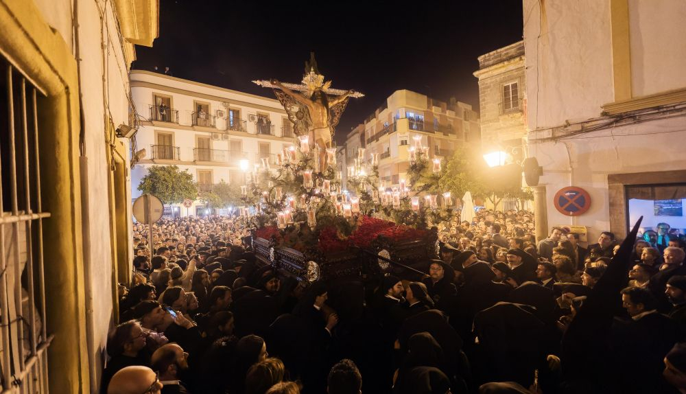 El Cristo de la Expiración en la Cruz Vieja en el año 2024. 