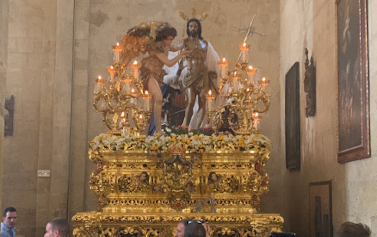 El Resucitado se queda en la parroquia de Santa Marina, en Córdoba. TWITTER