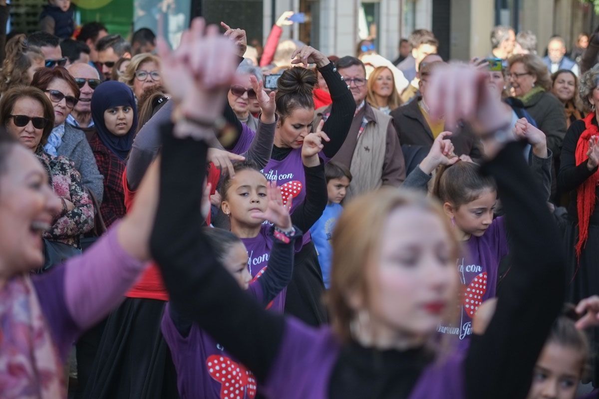 Andalucía, la comunidad con más monumentos declarados Patrimonio de la Humanidad. Flashmob flamenco ante un aniversario de la declaración en Jerez.