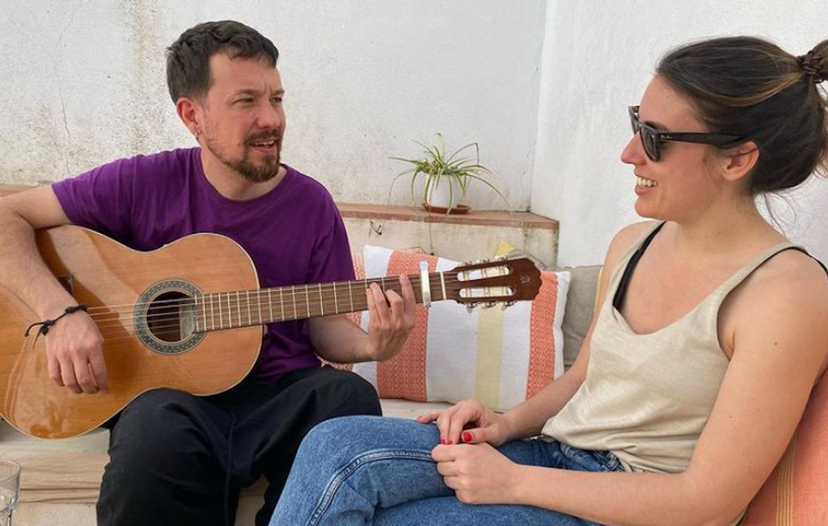 La imagen de Pablo Iglesias e Irene Montero que ha dado que hablar.