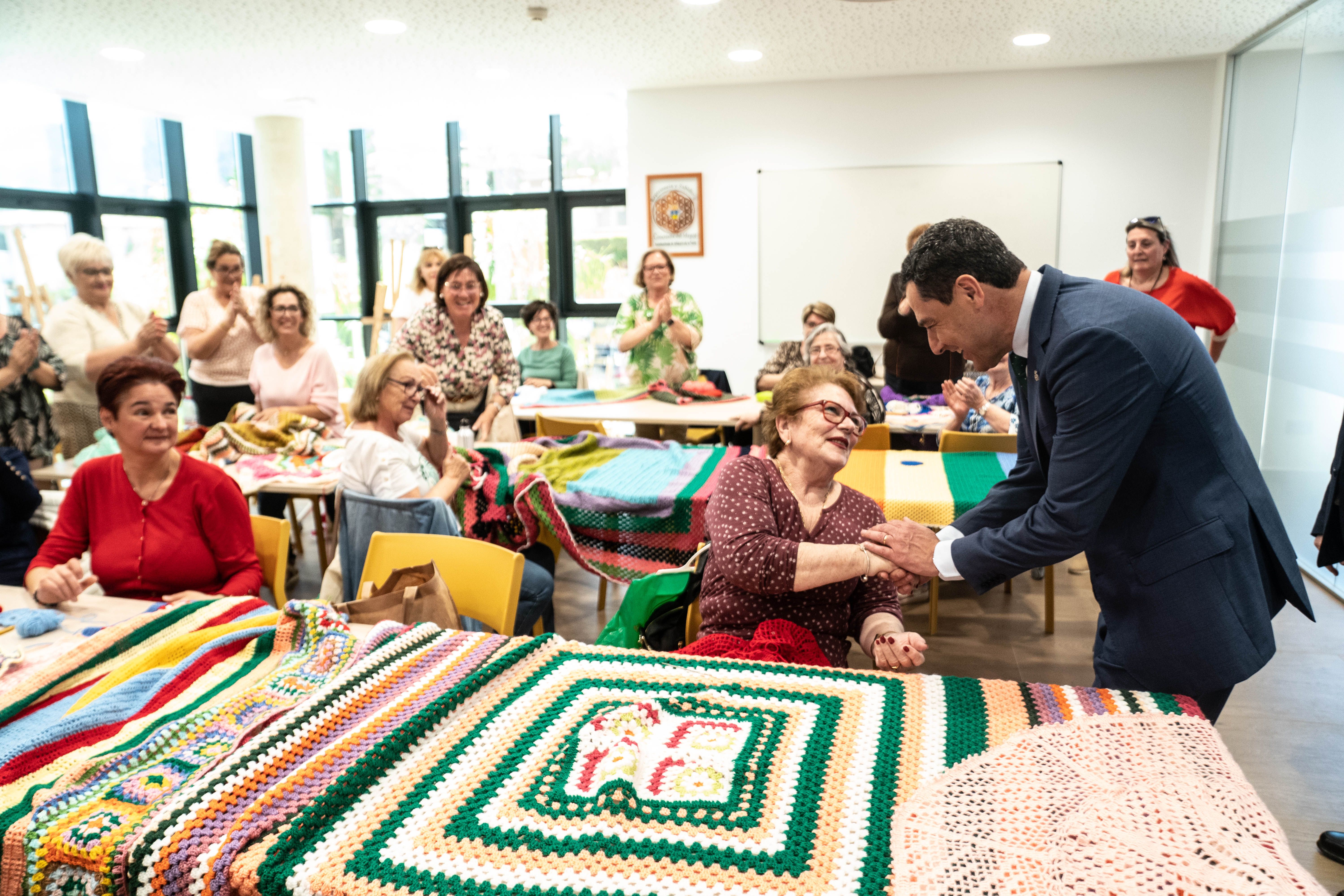 Moreno en un acto reciente. El CIS andaluz mantiene su mayoría absoluta.