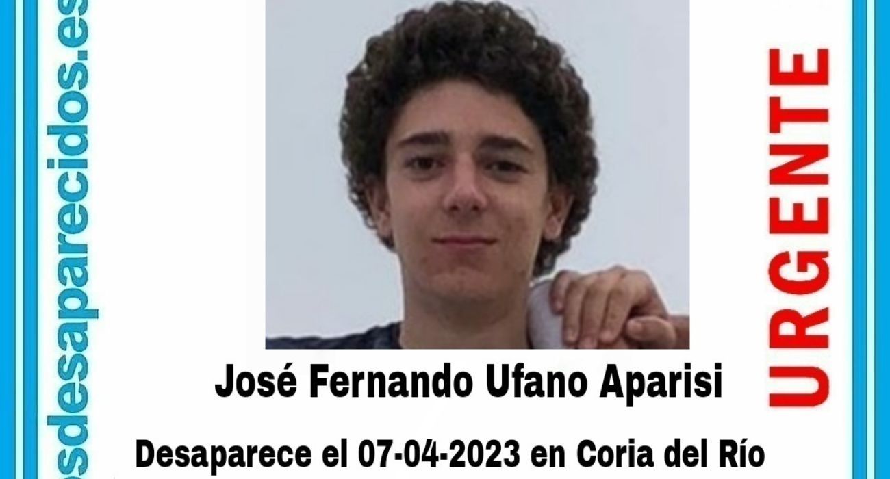 José Fernando, el joven desaparecido el viernes en Coria.