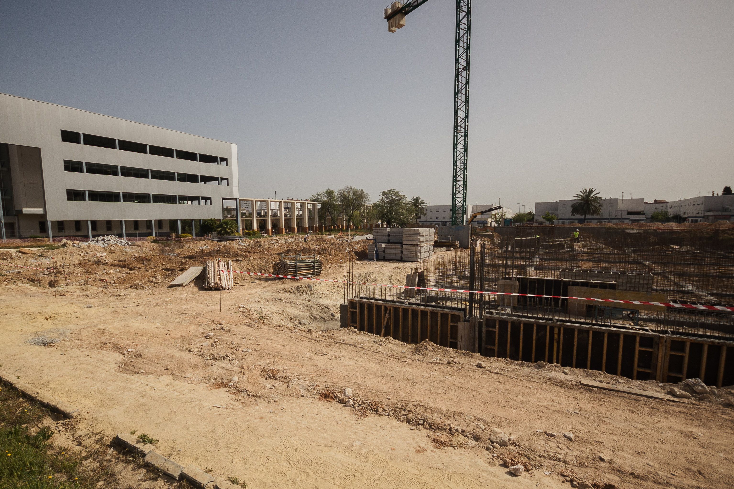 Estado de las obras del segundo aulario.