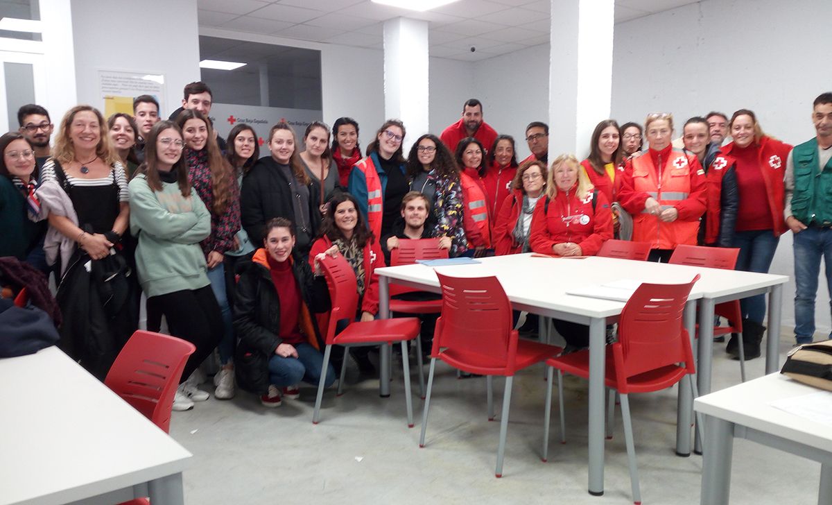 Parte del personal involucrado en el censo de personas sin hogar.