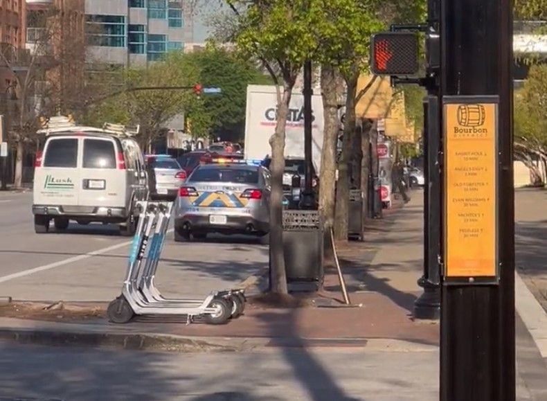 Lugar donde ha ocurrido el tiroteo en Louisville. 