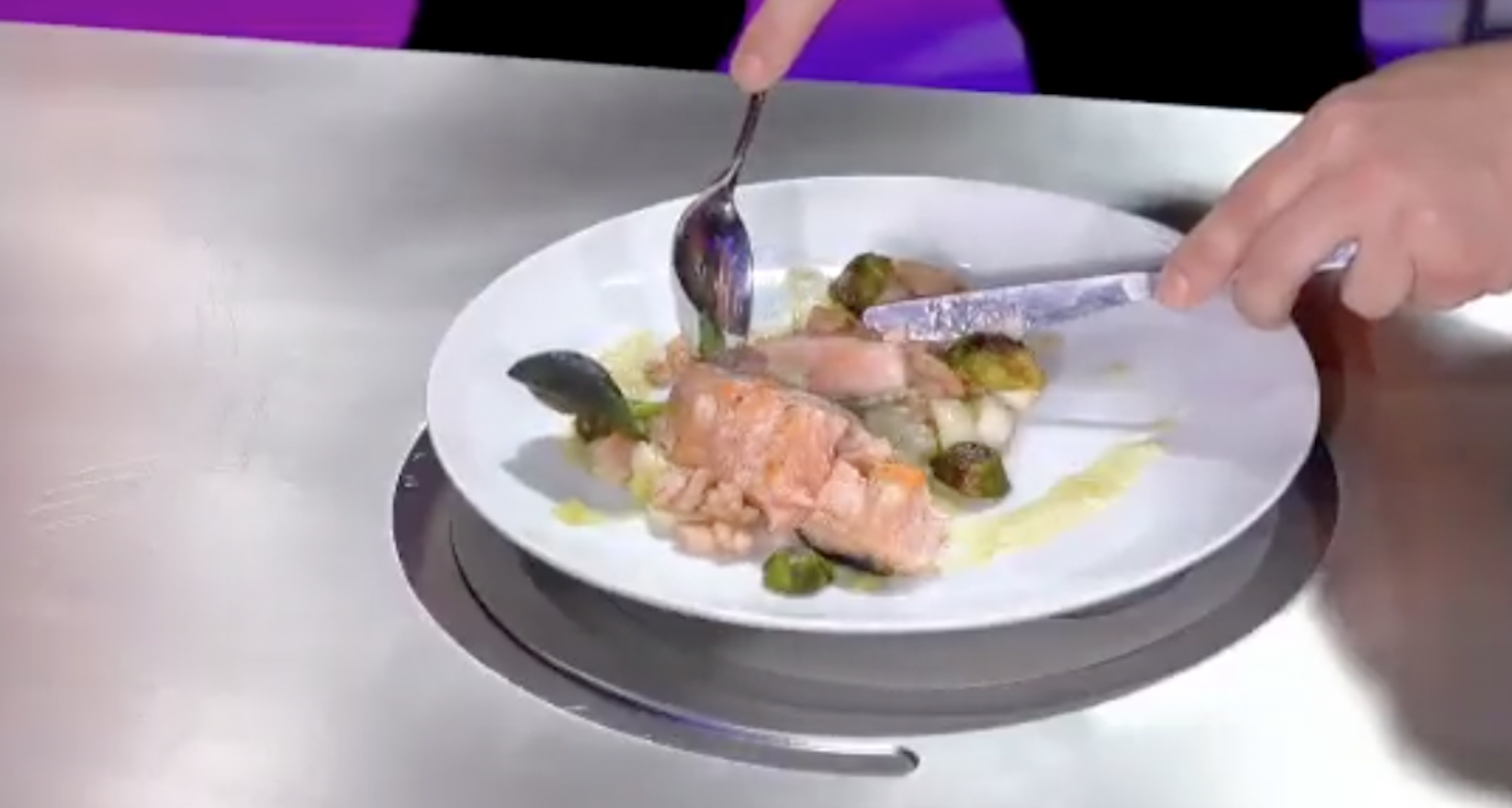 El programa de MasterChef fue grabado en el Oceanogràfic de Valencia.  RTVE 