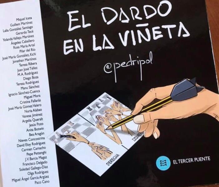 Tapa de la obra gráfica de Pedripol, con multitud de textos ilustrativos.